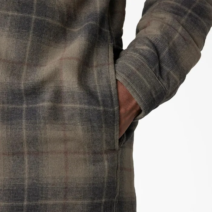 Water Repellent Flannel Hooded Shirt Jacket MossChocolate Ombre Plaid Mosschocolate Ombre Plaid b2k Men Dickies Outerwear Water Repellent Flannel Hooded Shirt Jacket MossChocolate Ombre Plaid Mosschocolate Ombre Plaid b2k Men Dickies Outerwear