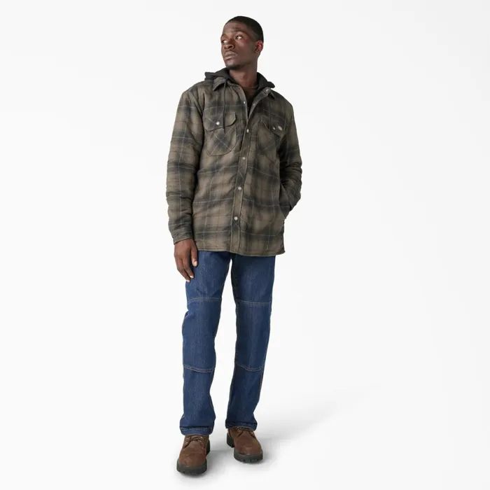 Water Repellent Flannel Hooded Shirt Jacket MossChocolate Ombre Plaid Mosschocolate Ombre Plaid b2k Men Dickies Outerwear Water Repellent Flannel Hooded Shirt Jacket MossChocolate Ombre Plaid Mosschocolate Ombre Plaid b2k Men Dickies Outerwear