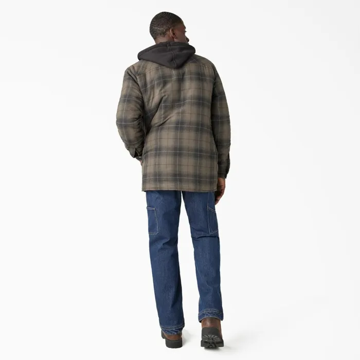 Water Repellent Flannel Hooded Shirt Jacket MossChocolate Ombre Plaid Mosschocolate Ombre Plaid b2k Men Dickies Outerwear Water Repellent Flannel Hooded Shirt Jacket MossChocolate Ombre Plaid Mosschocolate Ombre Plaid b2k Men Dickies Outerwear