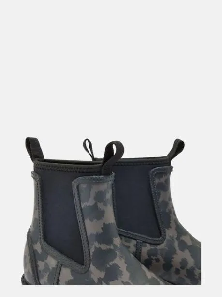 Wellies Women Joules BlackAnimal Short NeopreneLined Wellies
