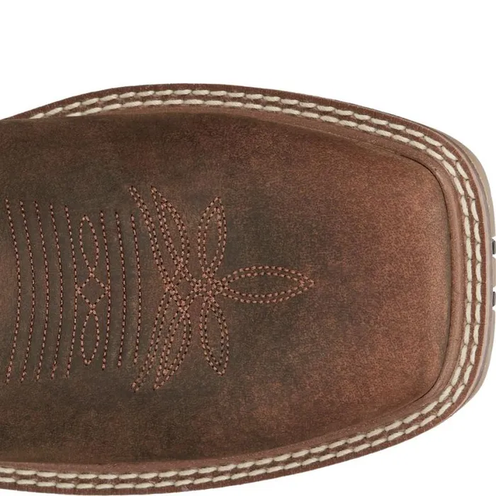 Western Men Justin Boots Dusty 11034 Western Work Boot Cedar Brown 040brown041