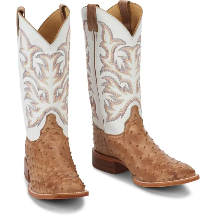 Western Men Justin Boots Pascoe 13034 Full Quill Ostrich Antique Tan 040brown041 Western Men Justin Boots Pascoe 13034 Full Quill Ostrich Antique Tan 040brown041