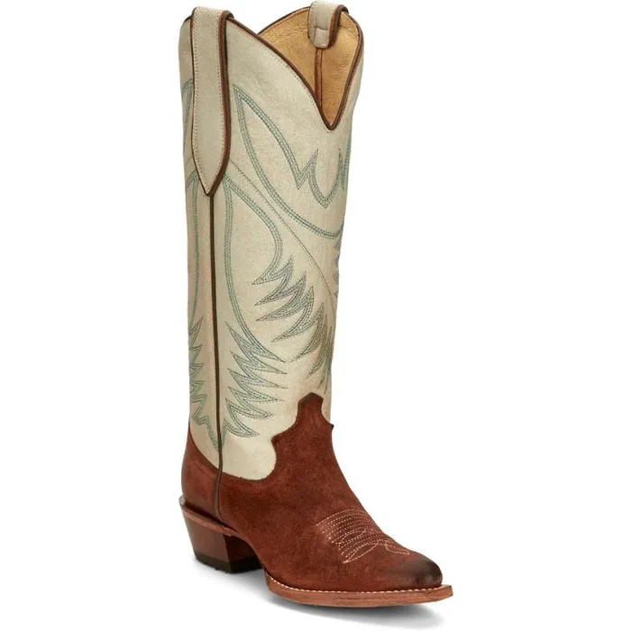 Western Women Justin Boots Clara 15034 Western Boot Brown