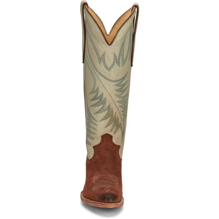 Western Women Justin Boots Clara 15034 Western Boot Brown