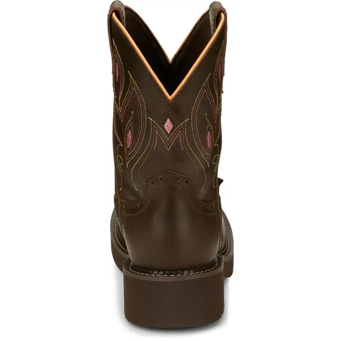 Western Women Justin Boots Gemma 8034 Western Boot Dark Brown 040brown041