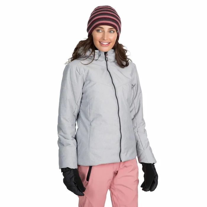 Wisdom Waterproof Ski Jacket Light Grey Women Trespass Ski Jackets