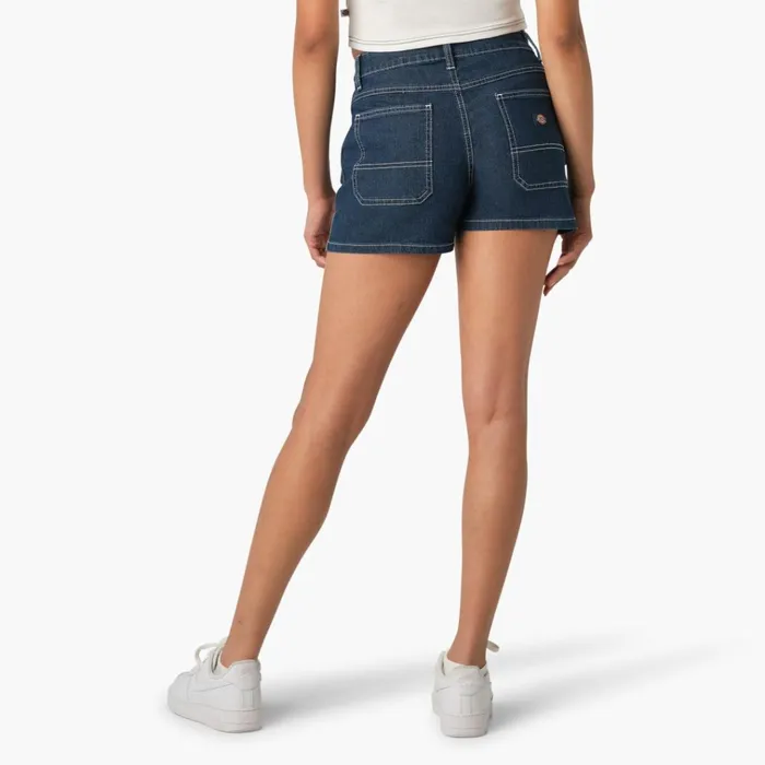 Women039s Carpenter Jean Shorts 3034 Stonewashed Indigo Blue Stonewashed Indigo Blue snb Women Dickies Jean Shorts