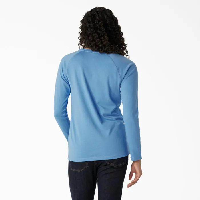 Women039s Cooling Long Sleeve Pocket TShirt Azure Blue Azure Blue ab2 Women Dickies Hi Vis
