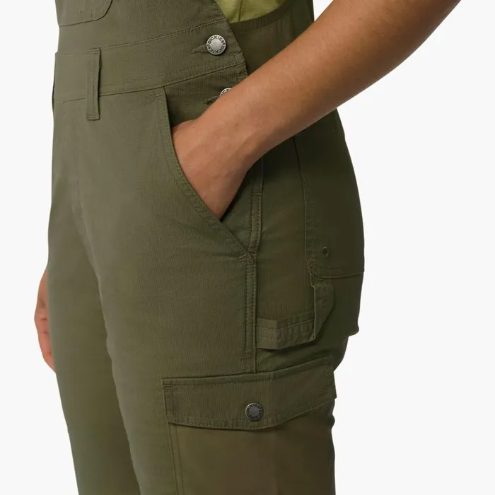Women039s Cooling Ripstop Bib Shortalls Rinsed Military Green Rinsed Military Green rml Women Dickies Shortalls