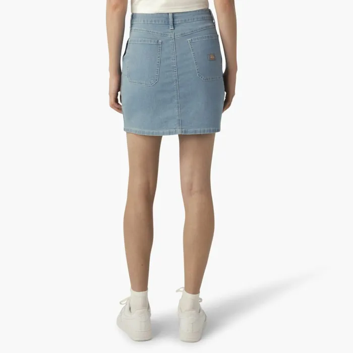Women039s Denim Carpenter Skirt Stonewashed Light Denim Stonewashed Light Denim swd Women Dickies Skirts and Dresses