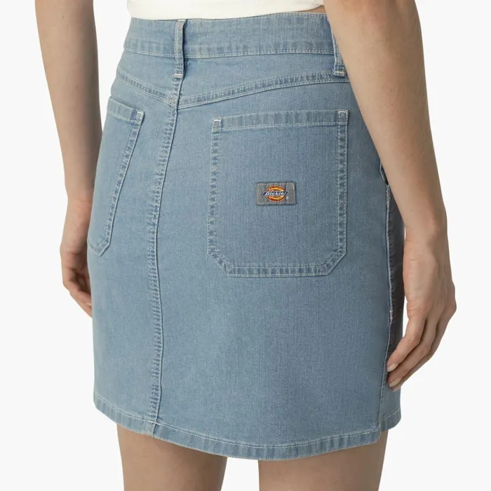Women039s Denim Carpenter Skirt Stonewashed Light Denim Stonewashed Light Denim swd Women Dickies Skirts and Dresses