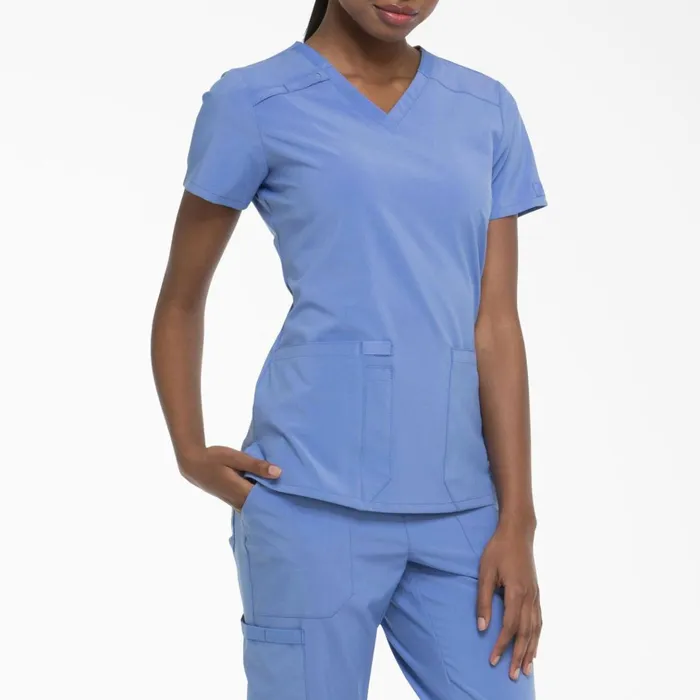Women039s EDS Essentials VNeck Scrub Top Ceil Blue Ceil Blue cbl Women Dickies Scrubs Women039s EDS Essentials VNeck Scrub Top Ceil Blue Ceil Blue cbl Women Dickies Scrubs