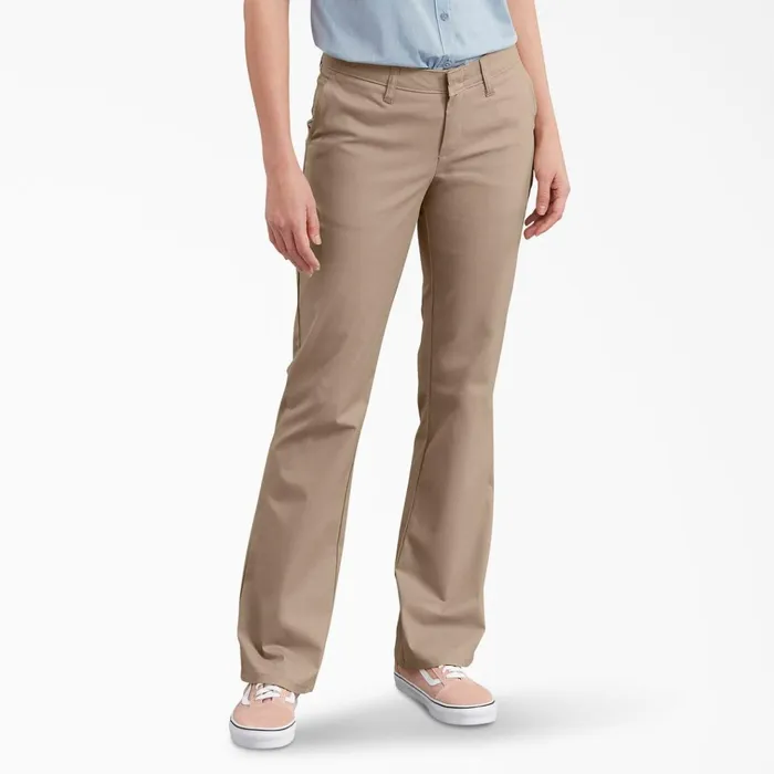 Women039s FLEX Slim Fit Bootcut Pants Desert Sand Desert Sand ds Women Dickies Work Pants