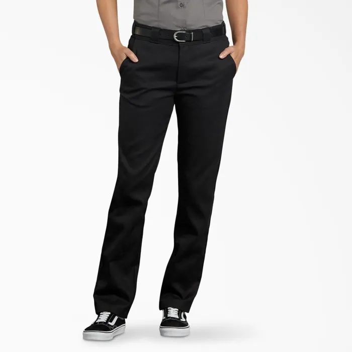 Women039s FLEX Slim Fit Pants Black Black bk Women Dickies Work Pants