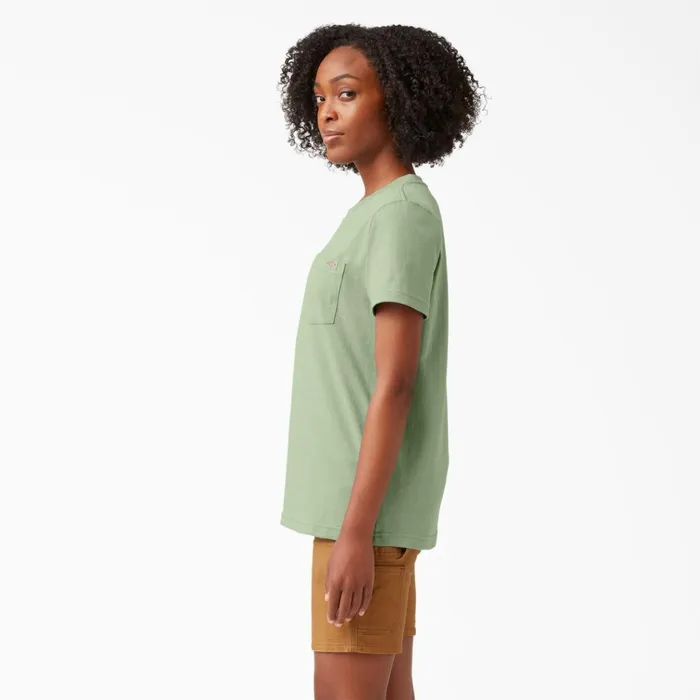 Women039s Heavyweight Short Sleeve Pocket TShirt Celadon Green Celadon Green c2g Women Dickies TShirts Women039s Heavyweight Short Sleeve Pocket TShirt Celadon Green Celadon Green c2g Women Dickies TShirts