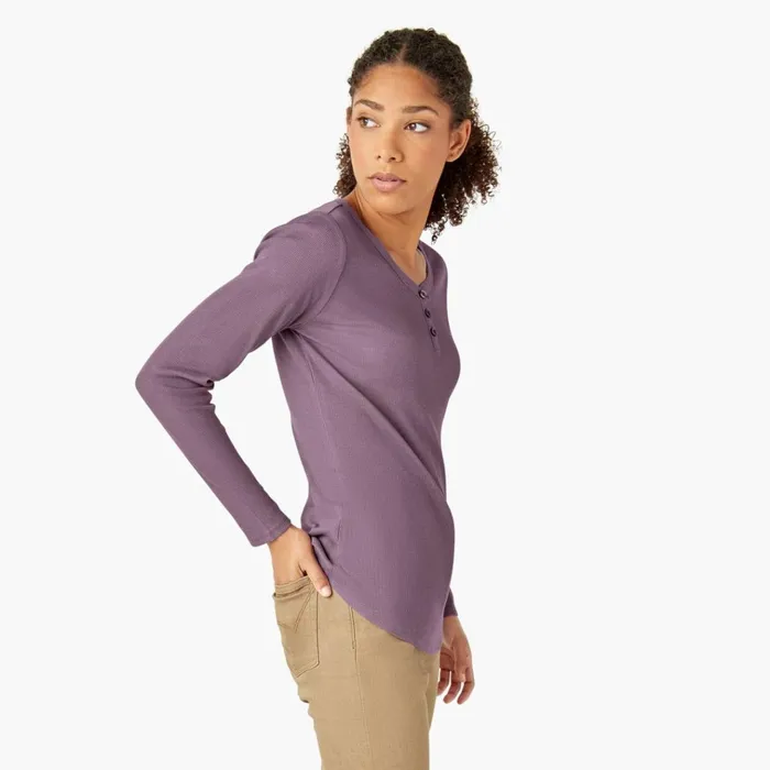 Women039s Henley Long Sleeve Shirt Grapeade Grapeade gsd Women Dickies Work Tops Women039s Henley Long Sleeve Shirt Grapeade Grapeade gsd Women Dickies Work Tops