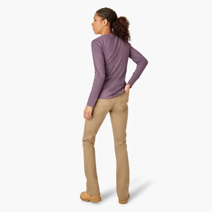 Women039s Henley Long Sleeve Shirt Grapeade Grapeade gsd Women Dickies Work Tops Women039s Henley Long Sleeve Shirt Grapeade Grapeade gsd Women Dickies Work Tops
