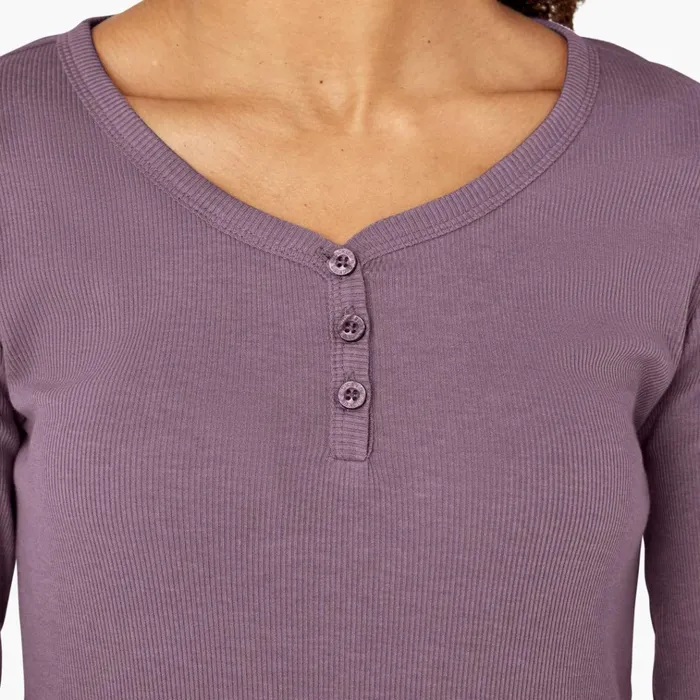 Women039s Henley Long Sleeve Shirt Grapeade Grapeade gsd Women Dickies Work Tops Women039s Henley Long Sleeve Shirt Grapeade Grapeade gsd Women Dickies Work Tops
