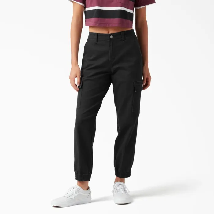 Women039s High Rise Fit Cargo Jogger Pants Black Black bkx Women Dickies Cargo Women039s High Rise Fit Cargo Jogger Pants Black Black bkx Women Dickies Cargo
