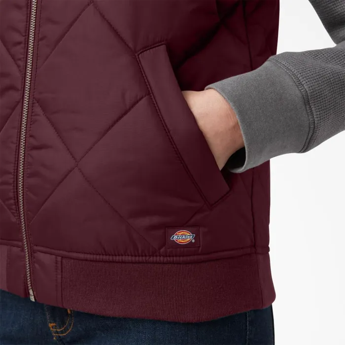 Women039s Quilted Vest Burgundy Burgundy by Women Dickies Vests Women039s Quilted Vest Burgundy Burgundy by Women Dickies Vests