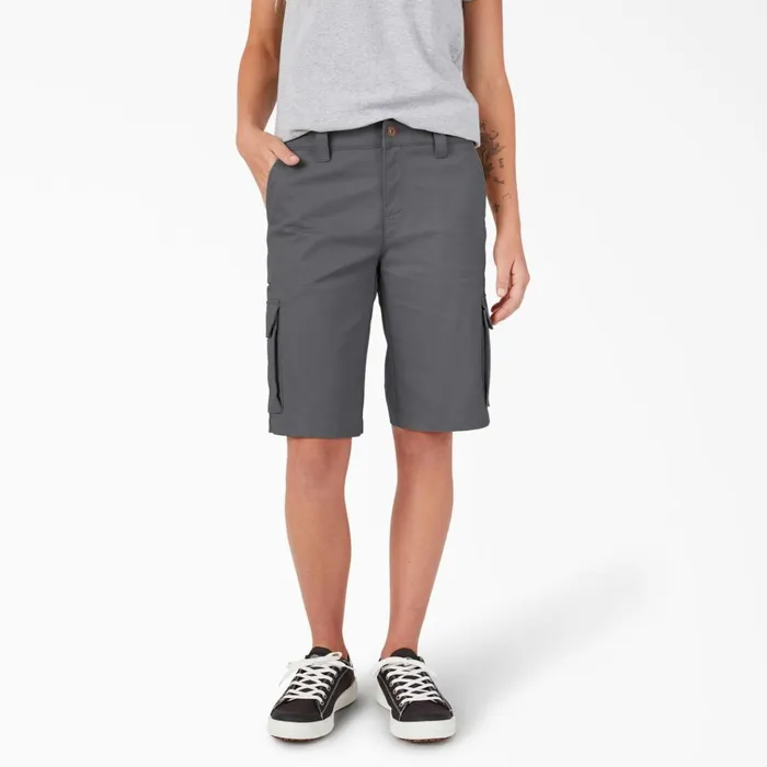 Women039s Relaxed Fit Cargo Shorts 11034 Graphite Gray Graphite Gray ga Women Dickies Cargo Women039s Relaxed Fit Cargo Shorts 11034 Graphite Gray Graphite Gray ga Women Dickies Cargo