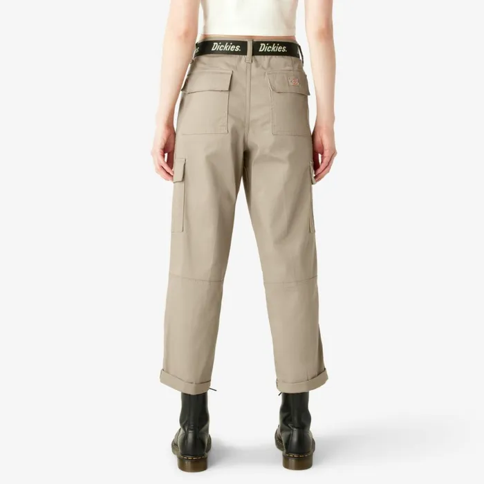 Women039s Relaxed Fit Cropped Cargo Pants Desert Sand Desert Sand ds Women Dickies Cargo