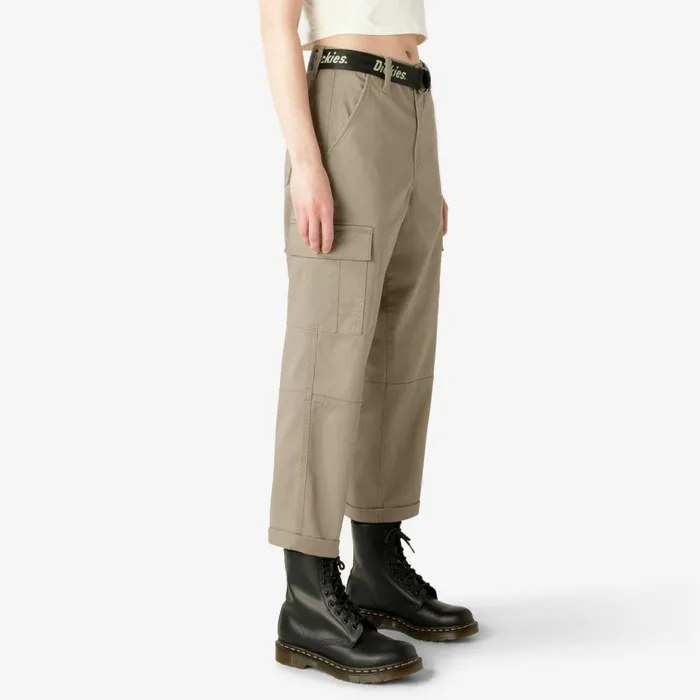 Women039s Relaxed Fit Cropped Cargo Pants Desert Sand Desert Sand ds Women Dickies Cargo