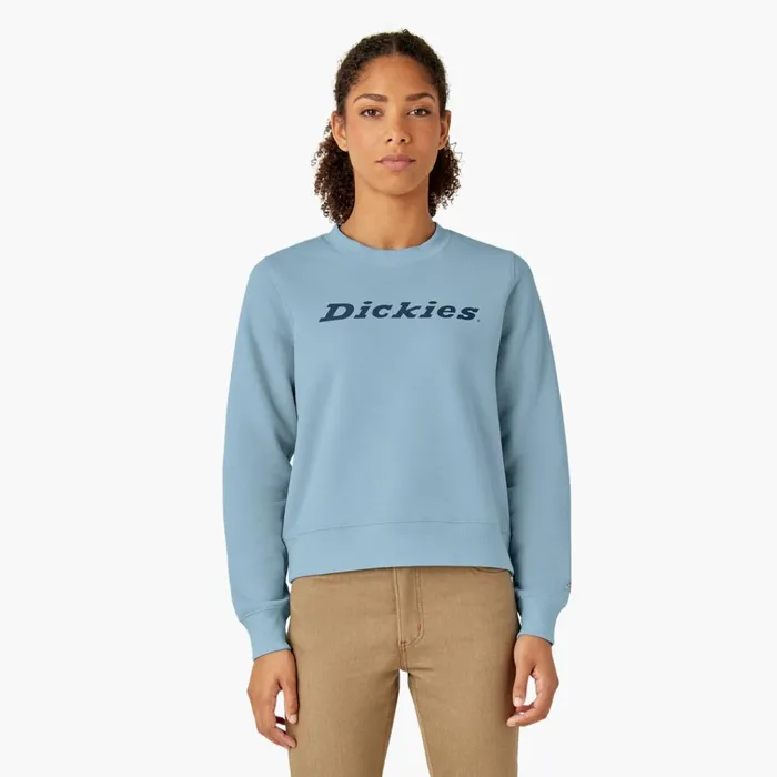 Women039s Water Repellent Logo Sweatshirt Clear Blue Clear Blue eu Women Dickies Hoodies and Sweatshirts Women039s Water Repellent Logo Sweatshirt Clear Blue Clear Blue eu Women Dickies Hoodies and Sweatshirts