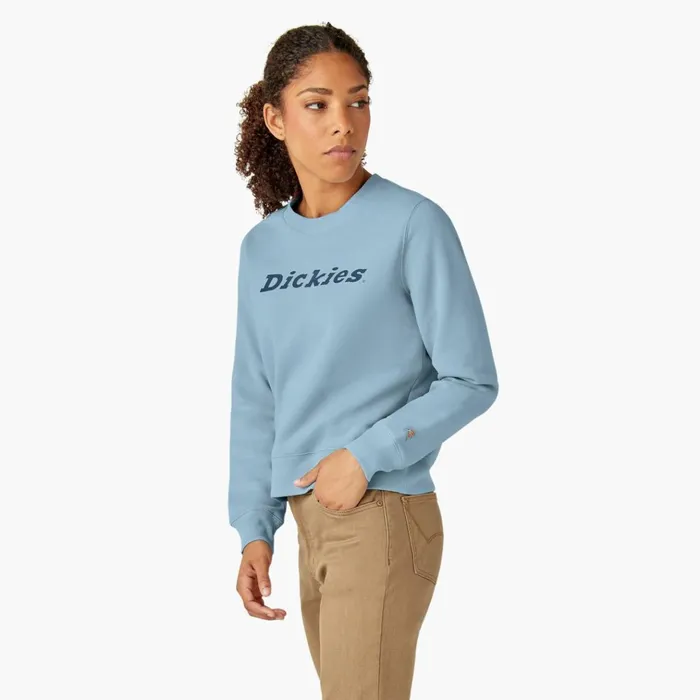 Women039s Water Repellent Logo Sweatshirt Clear Blue Clear Blue eu Women Dickies Hoodies and Sweatshirts Women039s Water Repellent Logo Sweatshirt Clear Blue Clear Blue eu Women Dickies Hoodies and Sweatshirts