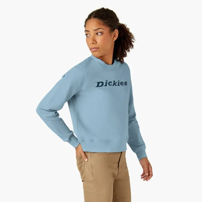 Women039s Water Repellent Logo Sweatshirt Clear Blue Clear Blue eu Women Dickies Hoodies and Sweatshirts Women039s Water Repellent Logo Sweatshirt Clear Blue Clear Blue eu Women Dickies Hoodies and Sweatshirts