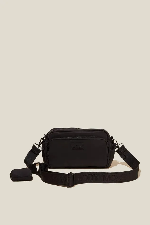 Women Accessories Cotton On Active Essentials Crossbody Bag Black