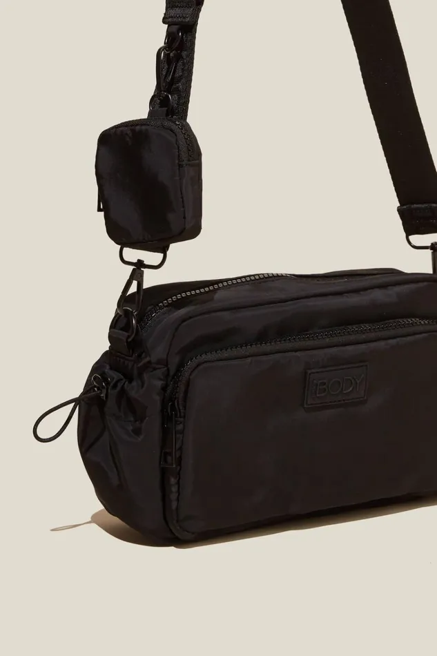 Women Accessories Cotton On Active Essentials Crossbody Bag Black