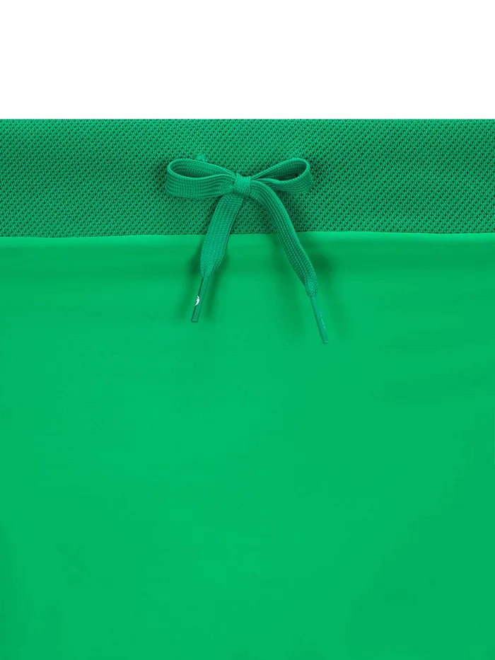 Women Athleisure Sergio Tacchini Flag Waistband Pleated Skirt Green