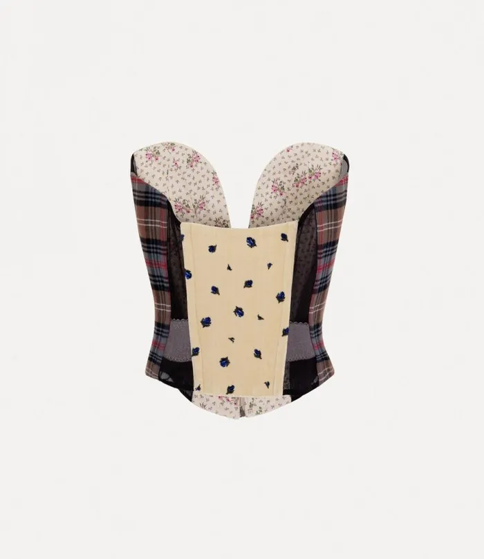 Women Audrey Corset Bluepattern Vivienne Westwood Tops And Shirts Women Audrey Corset Bluepattern Vivienne Westwood Tops And Shirts