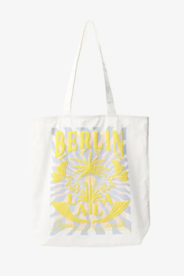 Women Bags Lala Berlin Tote Mia Cotton Lala Sunburst Cream