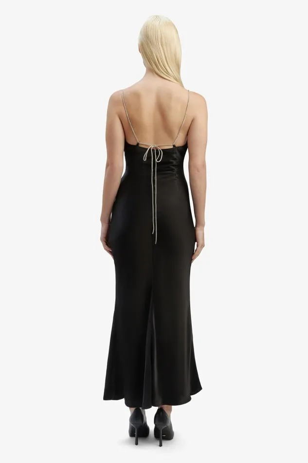 Women Bardot Day To Night Dresses Lili Midi Dress In Black