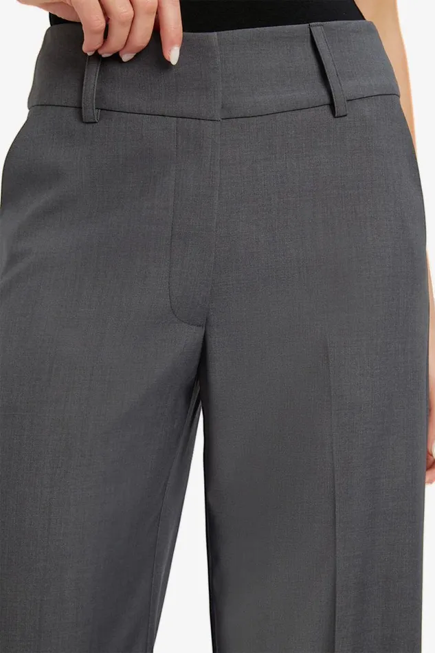 Women Bardot Pants Maika Straight Leg Pant In Dark Grey Women Bardot Pants Maika Straight Leg Pant In Dark Grey