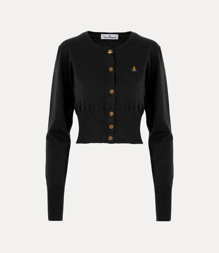Women Bea Cropped Cardi Black Vivienne Westwood Knitwear