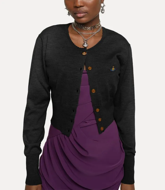 Women Bea Cropped Cardi Black Vivienne Westwood Knitwear Women Bea Cropped Cardi Black Vivienne Westwood Knitwear