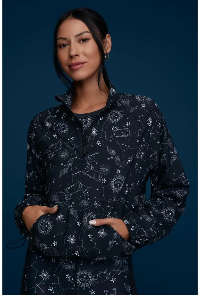 Women Bee Active Mock Neck Pullover Jacket Bijou Johnny Was Outerwear