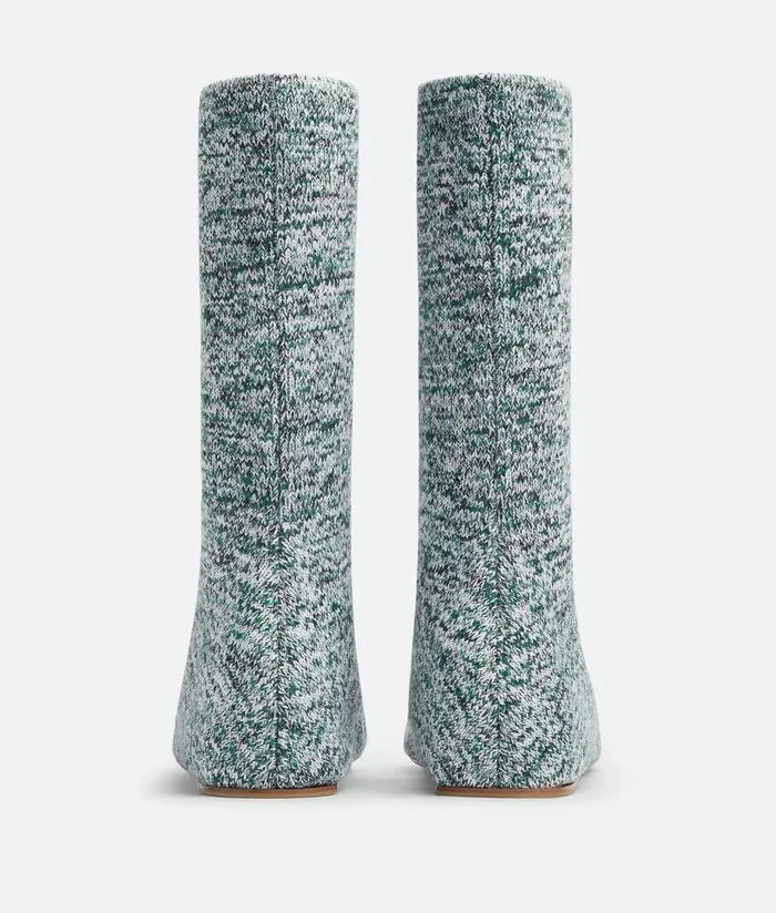 Women Bottega Veneta Boots Domenica Boot Whiteblackemerald Green