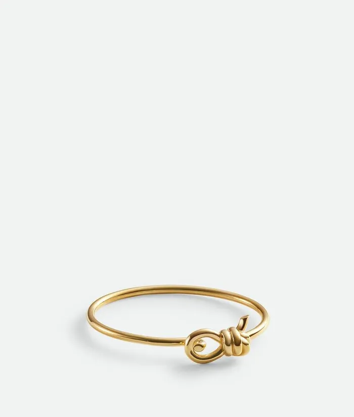 Women Bottega Veneta Bracelets Knot Bracelet Yellow Gold