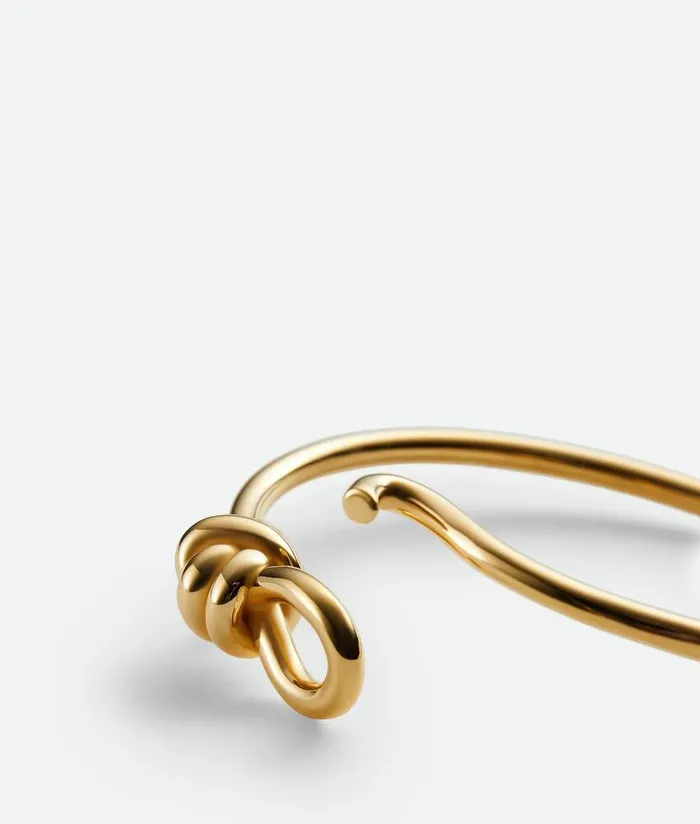 Women Bottega Veneta Bracelets Knot Bracelet Yellow Gold