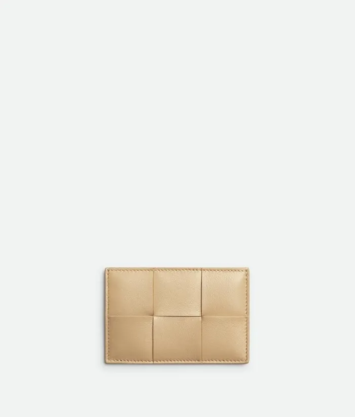 Women Bottega Veneta Card Cases Cassette Credit Card Case Porridge