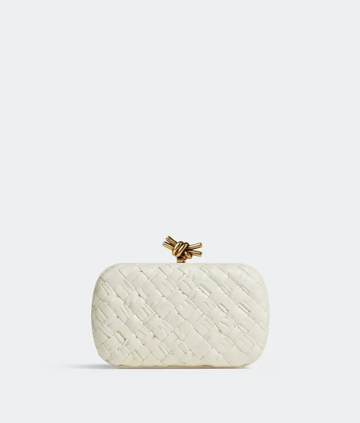 Women Bottega Veneta Clutch Knot Bone