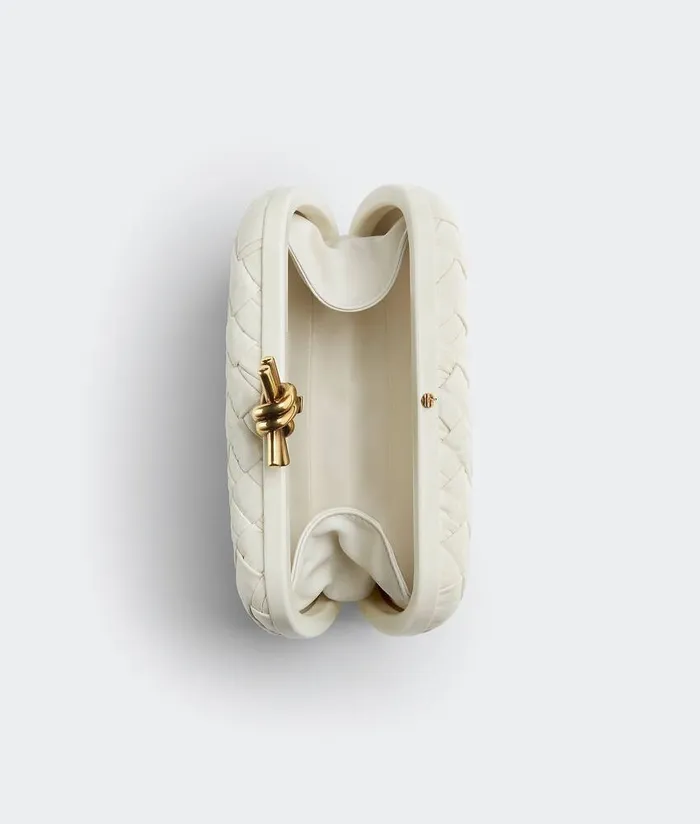 Women Bottega Veneta Clutch Knot Bone