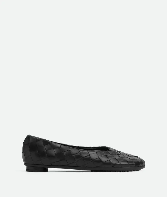 Women Bottega Veneta Flats Atomic Ballerina Black
