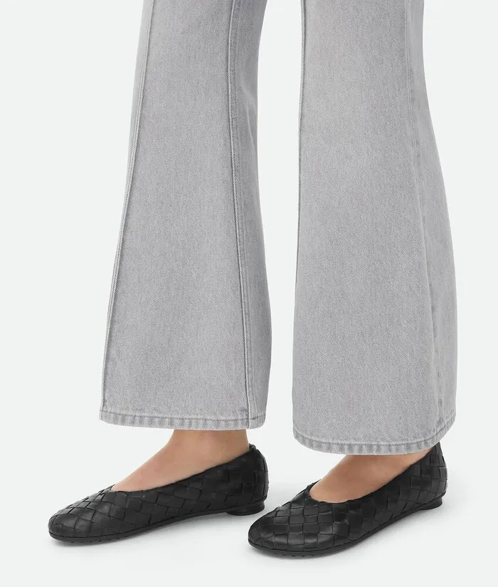 Women Bottega Veneta Flats Atomic Ballerina Black