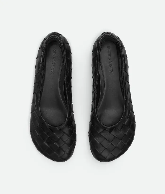 Women Bottega Veneta Flats Atomic Ballerina Black