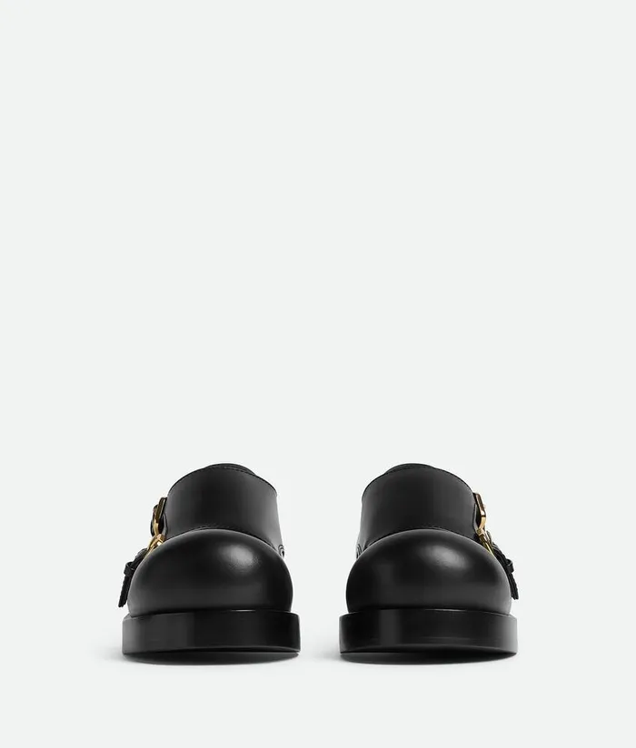 Women Bottega Veneta Flats Helium Monk Strap Black